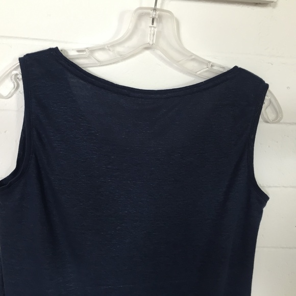 Charter Club Luxury Linen Sleeveless Top M NWT - Picture 6 of 7